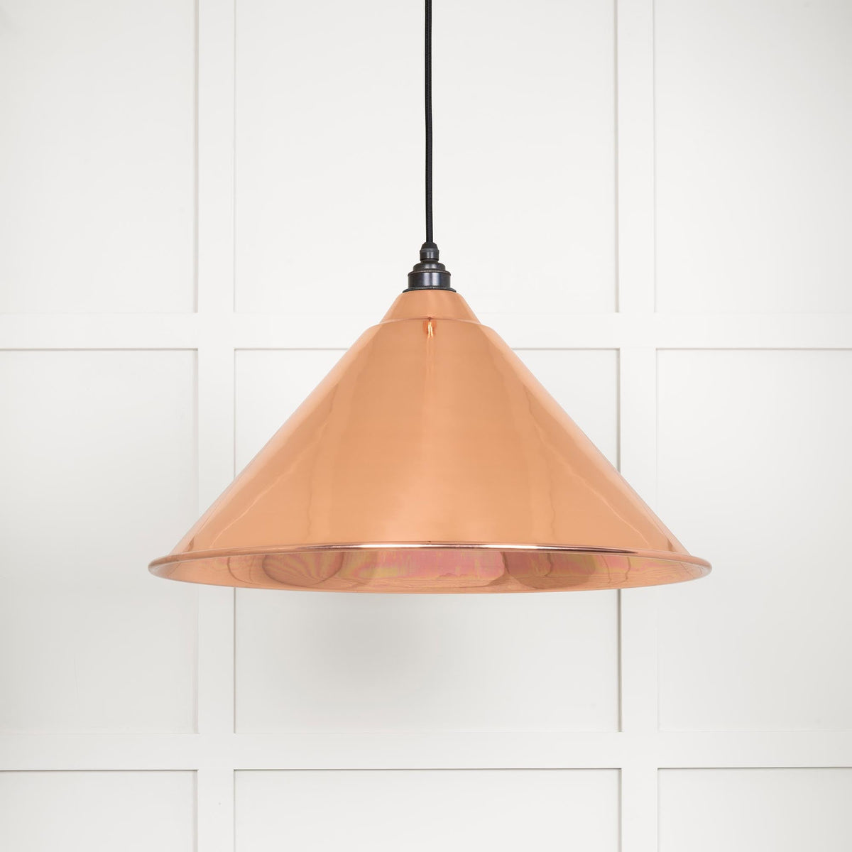 Smooth Copper Hockley Pendant by From The Anvil