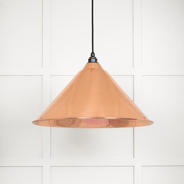 Smooth Copper Hockley Pendant by From The Anvil