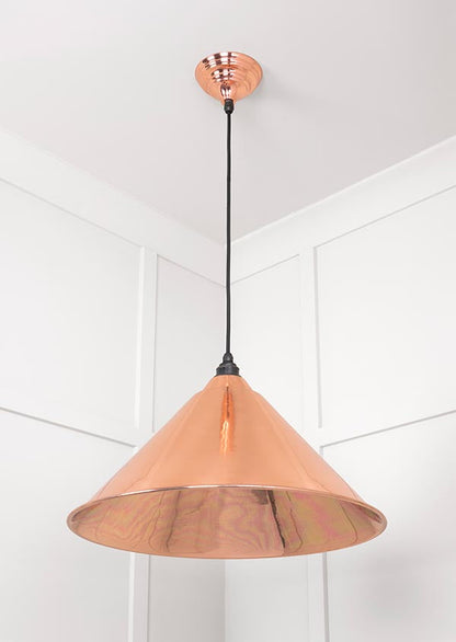 Smooth Copper Hockley Pendant by From The Anvil