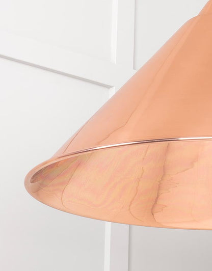Smooth Copper Hockley Pendant by From The Anvil