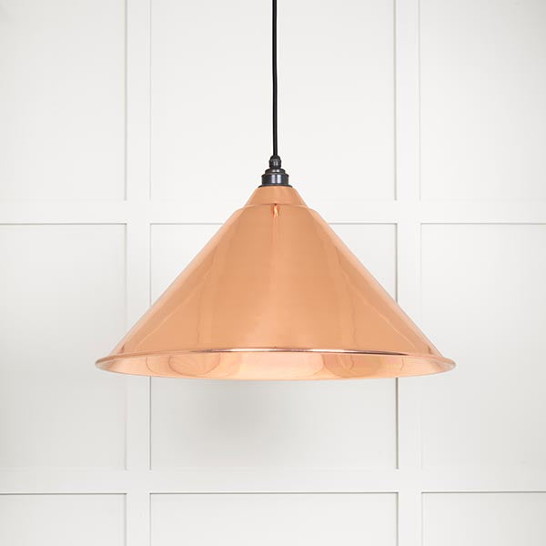 Smooth Copper Hockley Pendant by From The Anvil