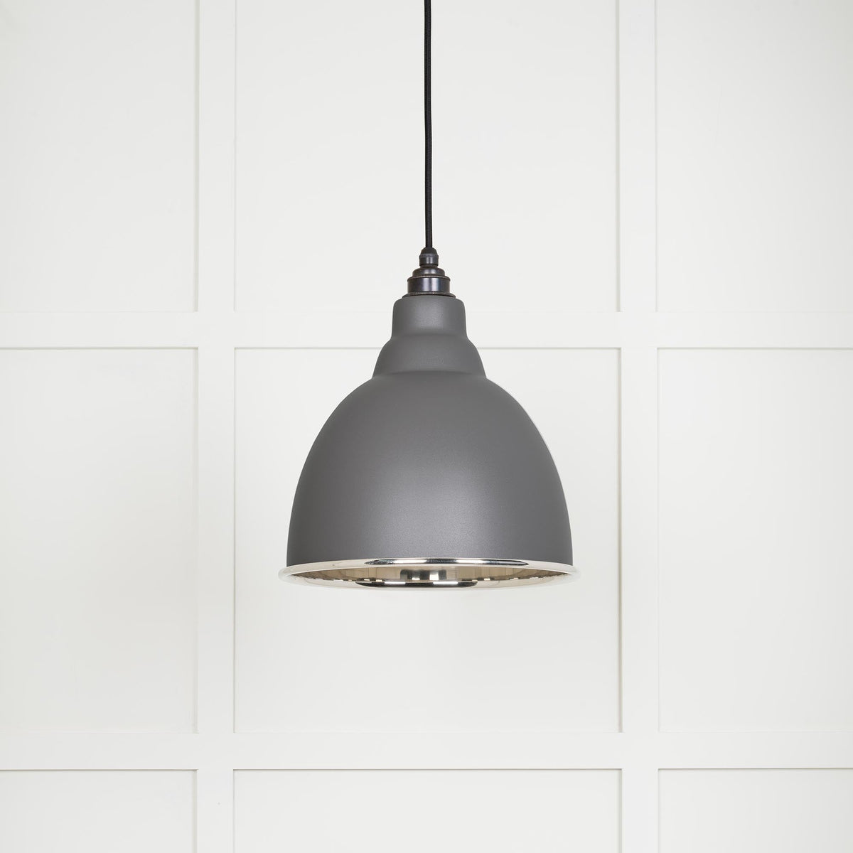 Smooth Nickel Brindley Pendant by From The Anvil