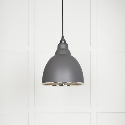 Smooth Nickel Brindley Pendant by From The Anvil