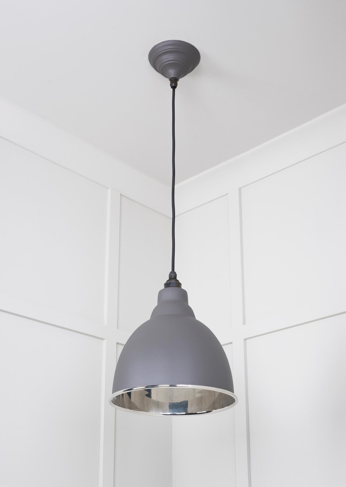 Smooth Nickel Brindley Pendant by From The Anvil