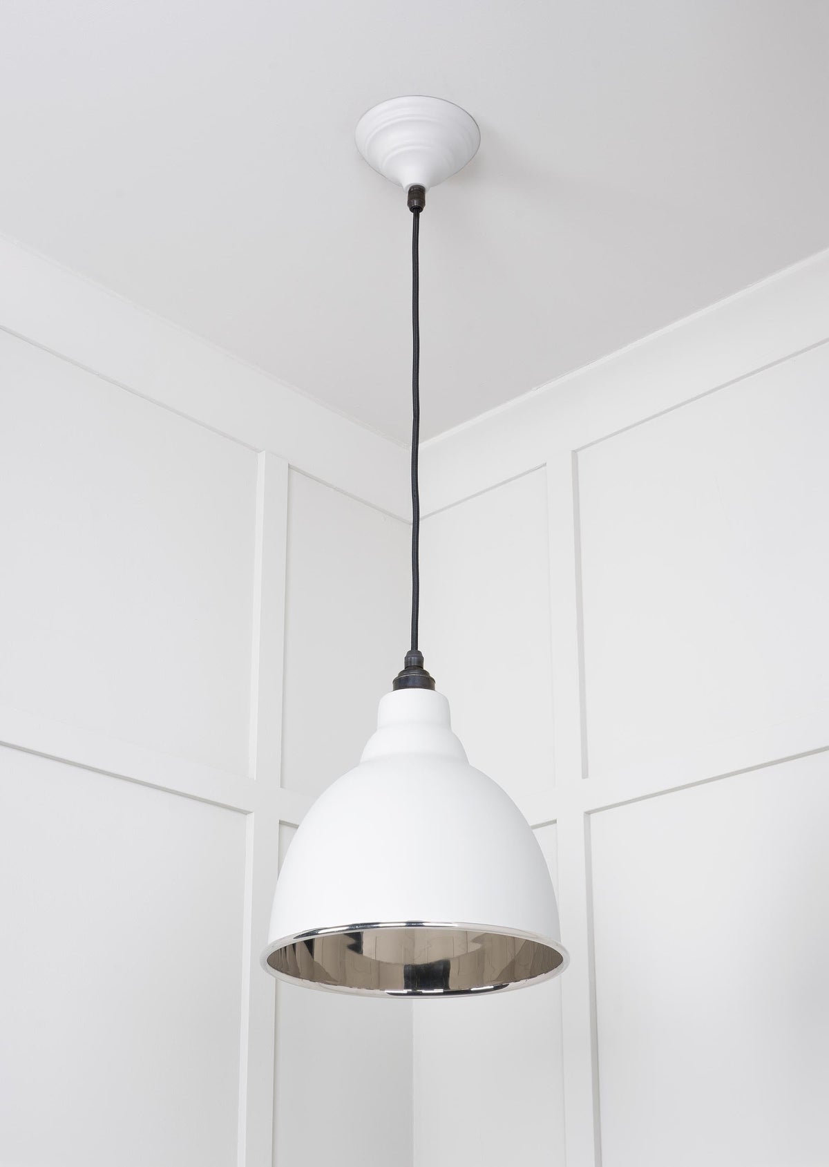 Smooth Nickel Brindley Pendant by From The Anvil