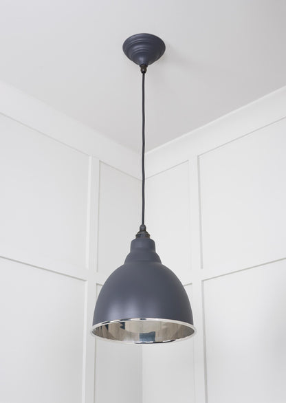 Smooth Nickel Brindley Pendant by From The Anvil