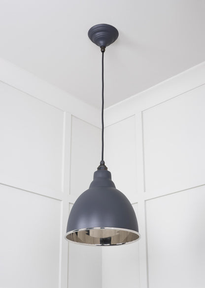 Smooth Nickel Brindley Pendant by From The Anvil