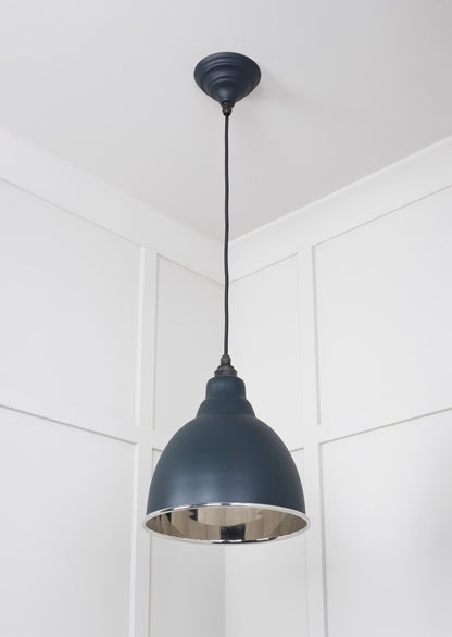 Smooth Nickel Brindley Pendant by From The Anvil