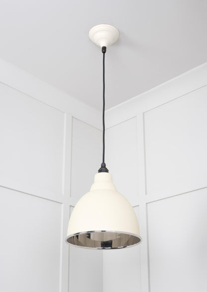 Smooth Nickel Brindley Pendant by From The Anvil