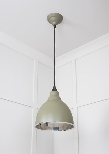 Smooth Nickel Brindley Pendant by From The Anvil
