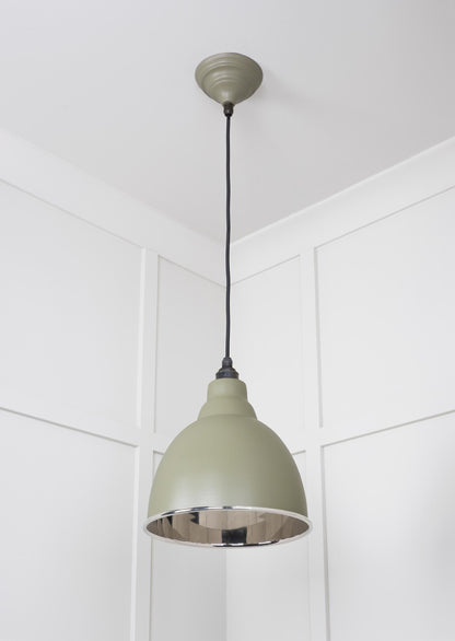 Smooth Nickel Brindley Pendant by From The Anvil