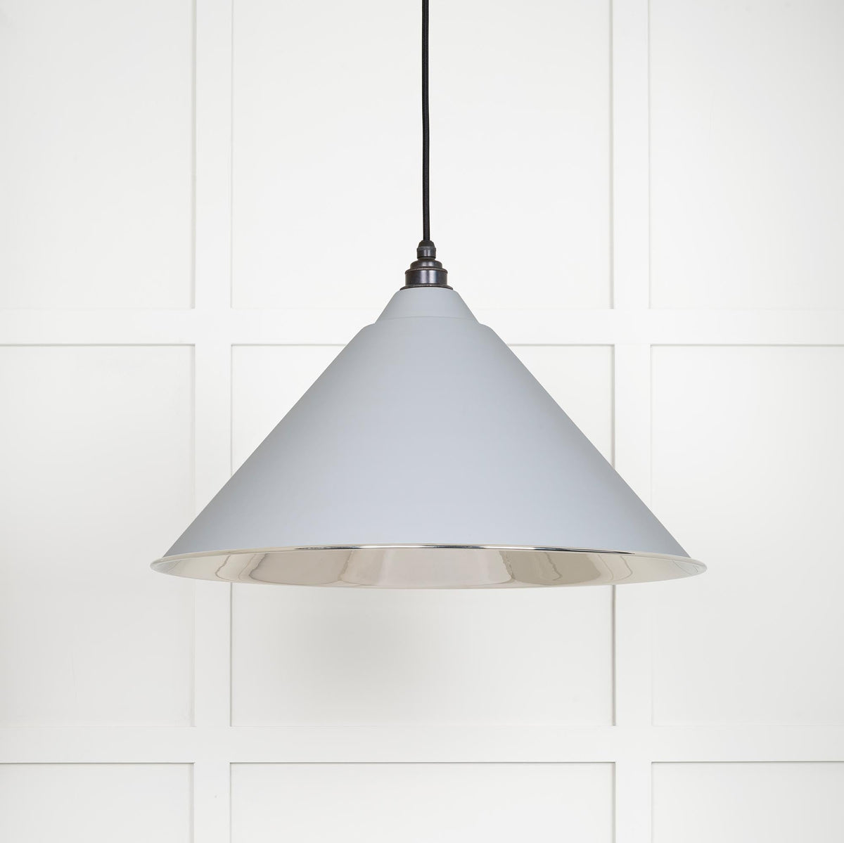 Smooth Nickel Hockley Pendant by From The Anvil