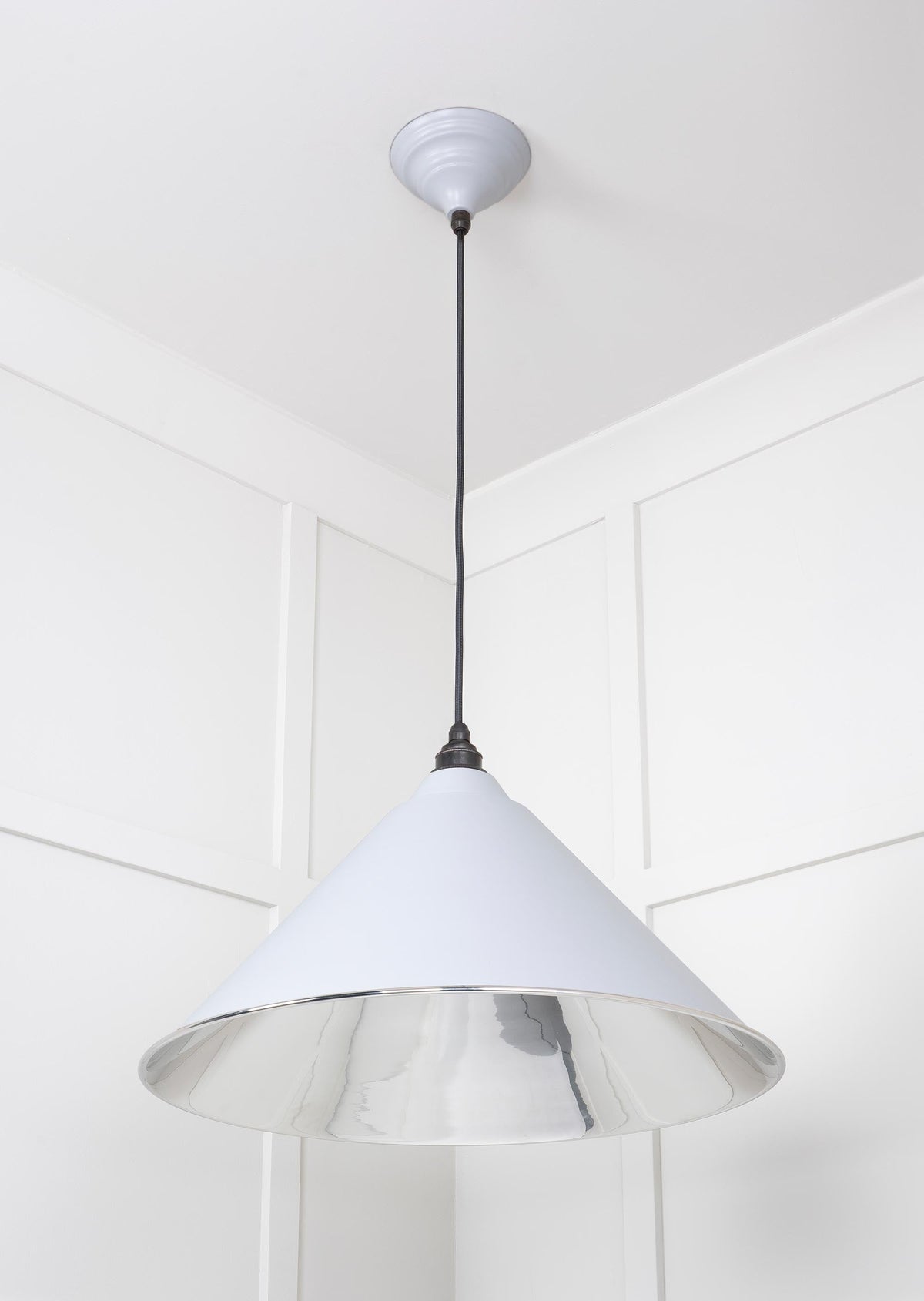 Smooth Nickel Hockley Pendant by From The Anvil
