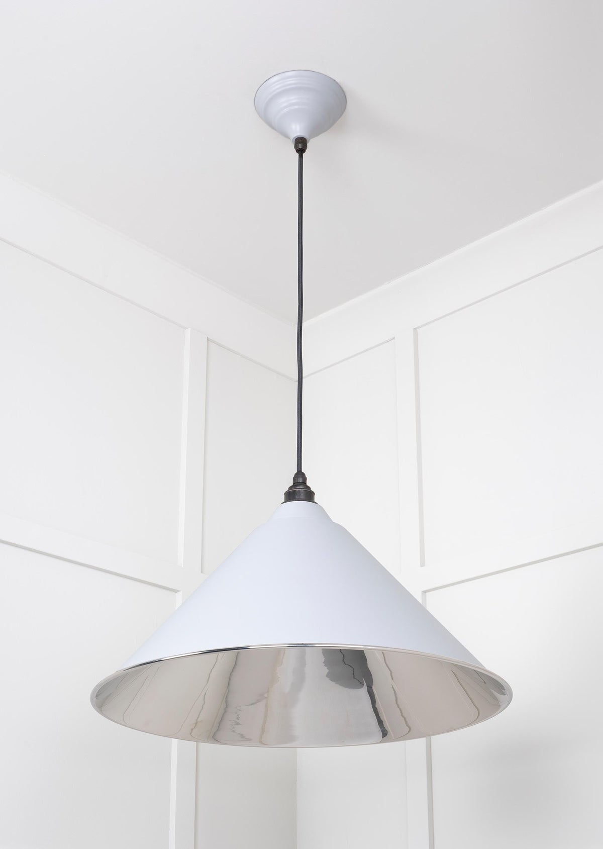 Smooth Nickel Hockley Pendant by From The Anvil
