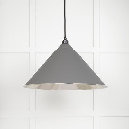 Smooth Nickel Hockley Pendant by From The Anvil