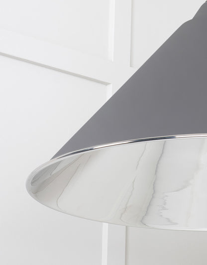 Smooth Nickel Hockley Pendant by From The Anvil
