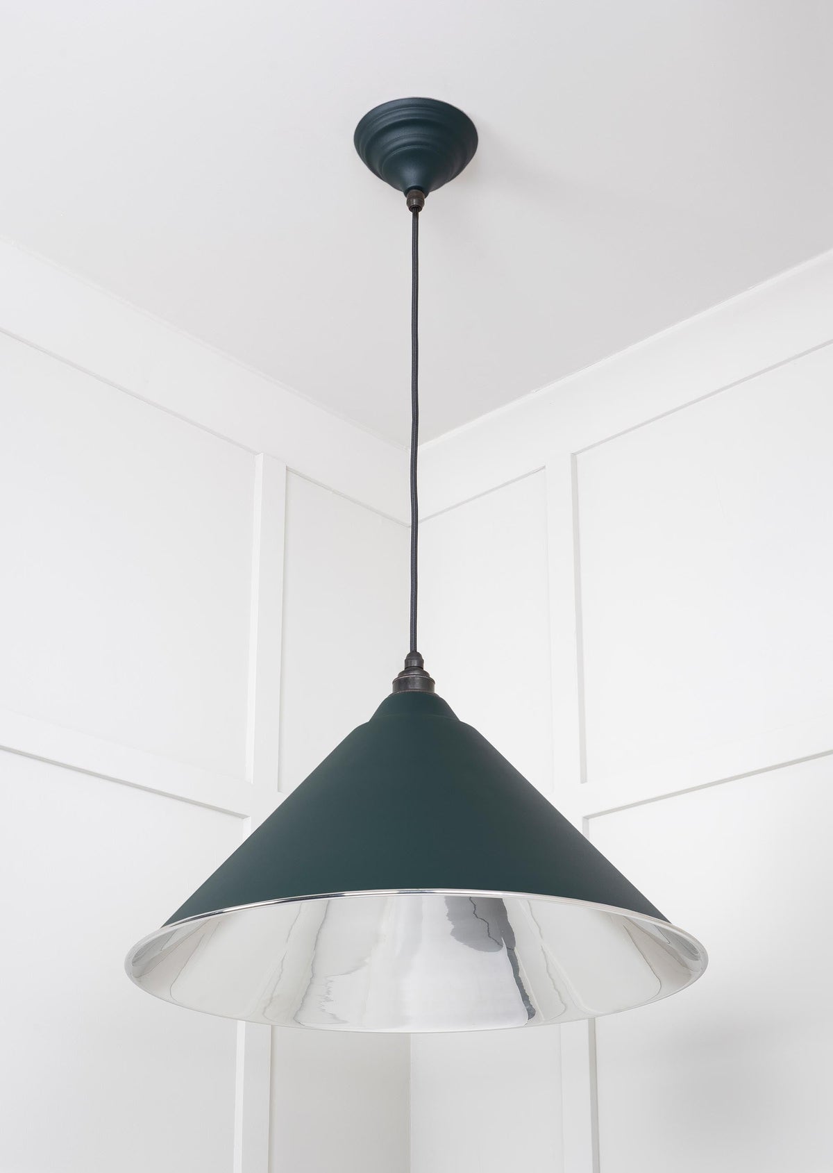 Smooth Nickel Hockley Pendant by From The Anvil