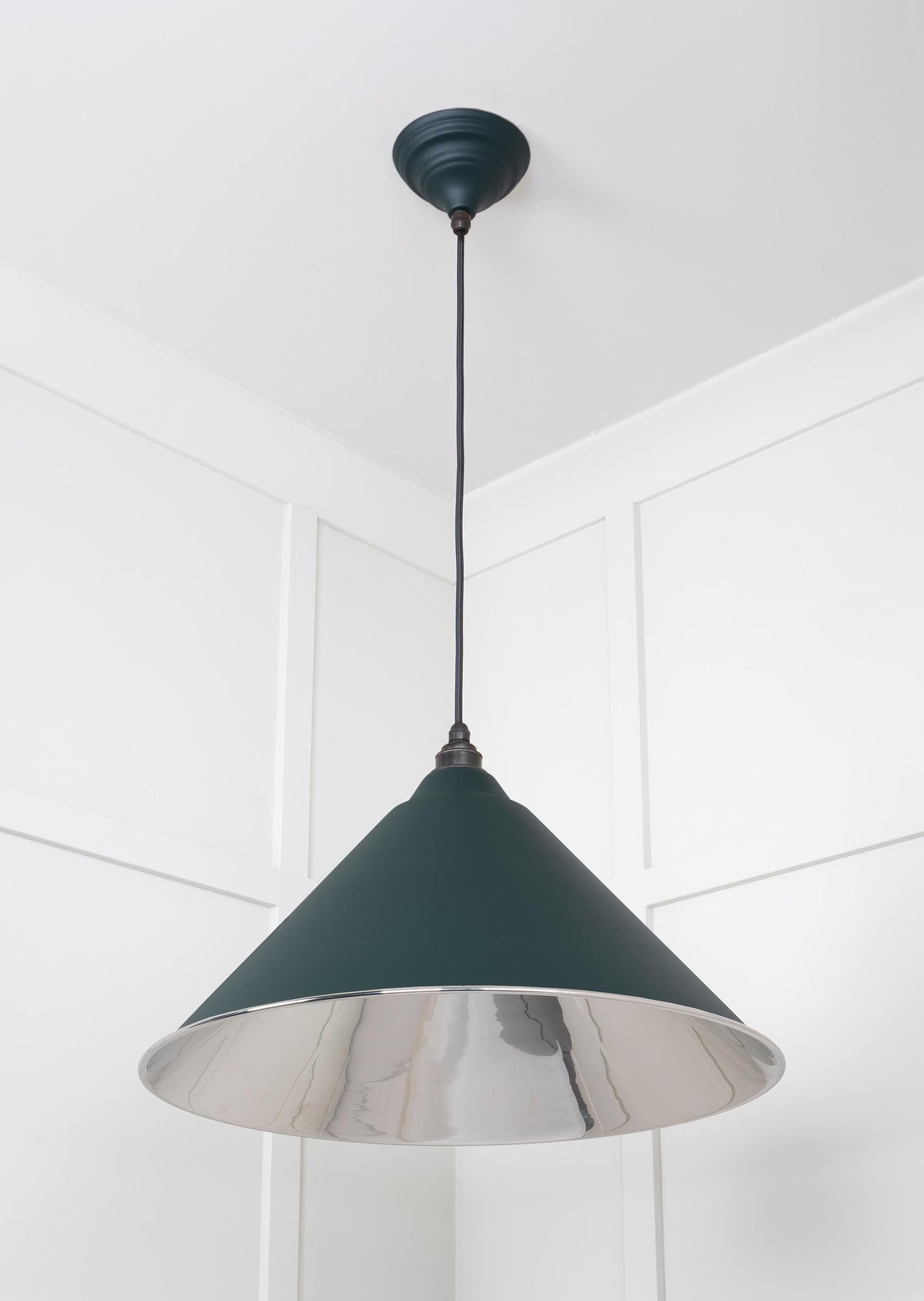 Smooth Nickel Hockley Pendant by From The Anvil