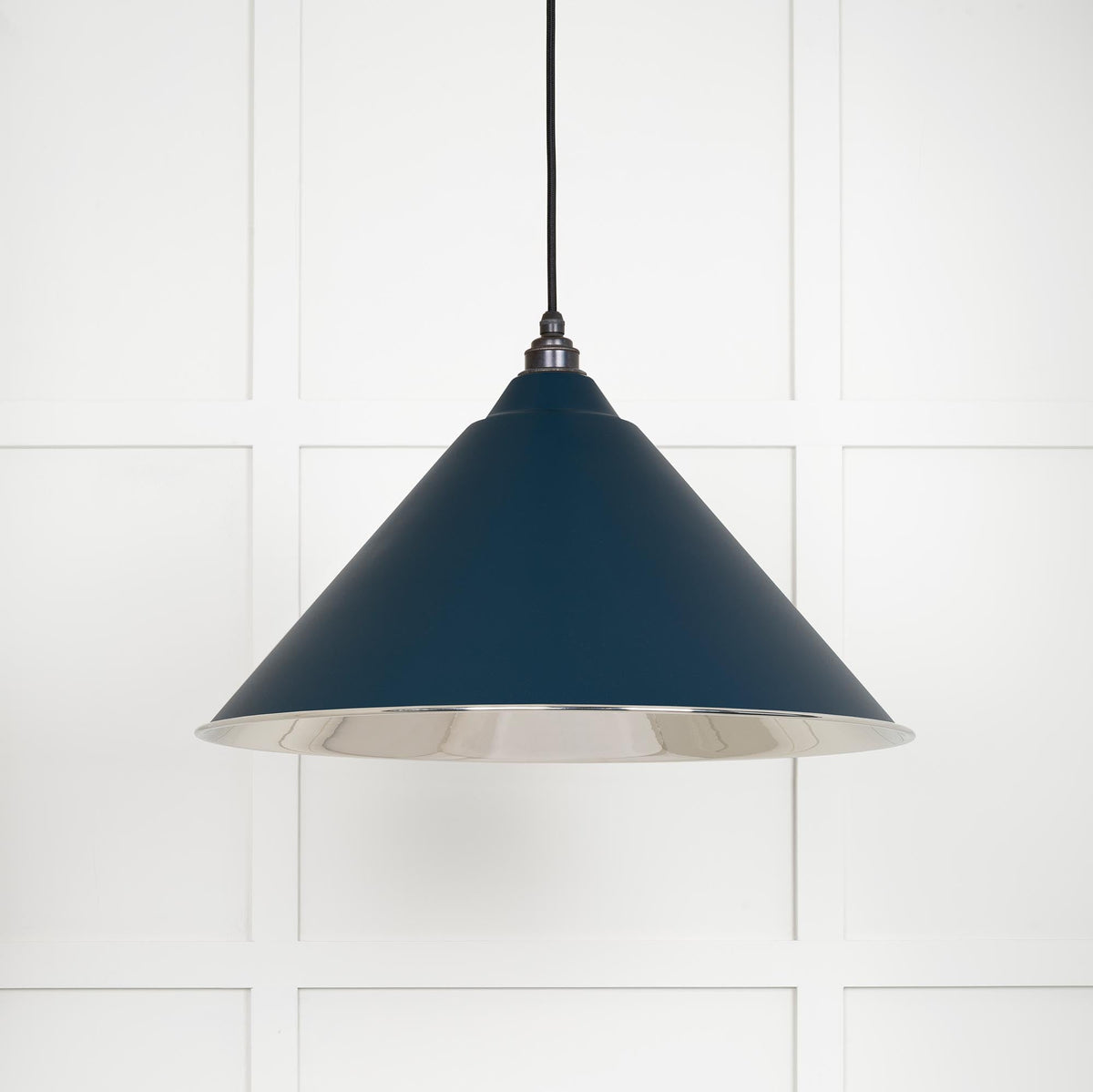 Smooth Nickel Hockley Pendant by From The Anvil