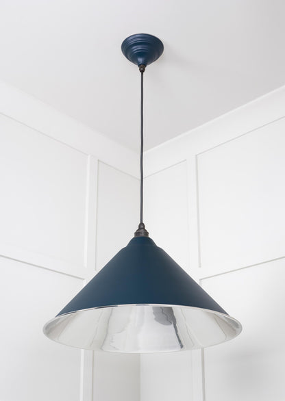 Smooth Nickel Hockley Pendant by From The Anvil
