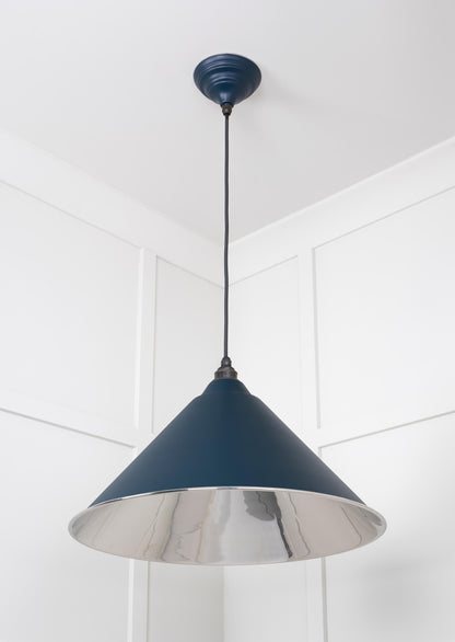 Smooth Nickel Hockley Pendant by From The Anvil