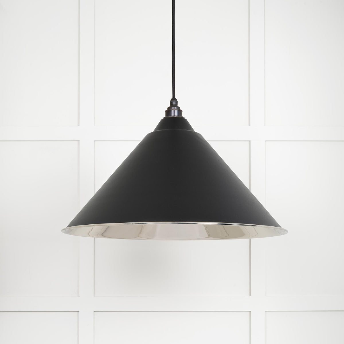 Smooth Nickel Hockley Pendant by From The Anvil