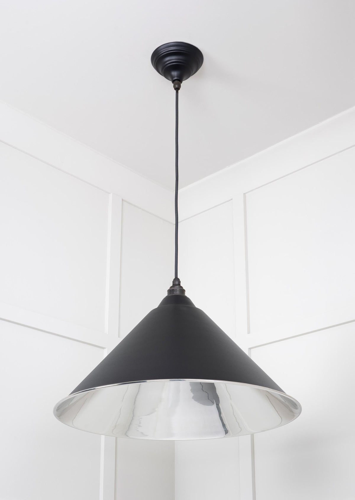 Smooth Nickel Hockley Pendant by From The Anvil