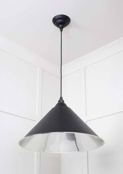 Smooth Nickel Hockley Pendant by From The Anvil