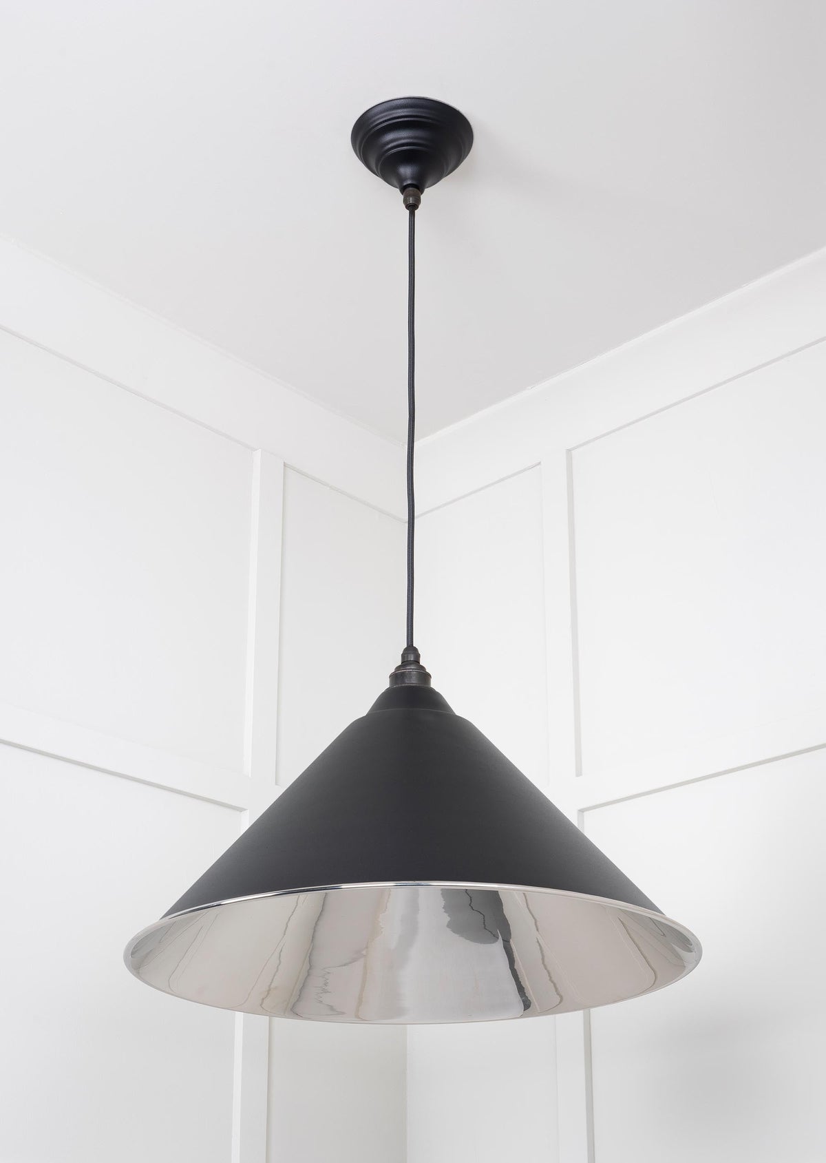 Smooth Nickel Hockley Pendant by From The Anvil