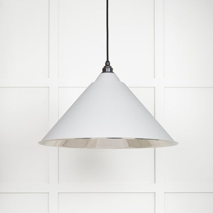 Smooth Nickel Hockley Pendant by From The Anvil