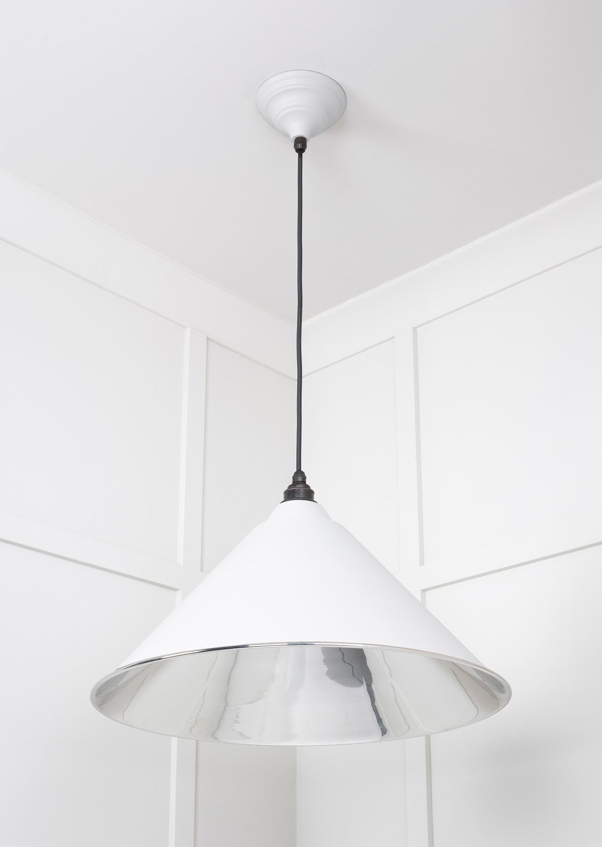 Smooth Nickel Hockley Pendant by From The Anvil