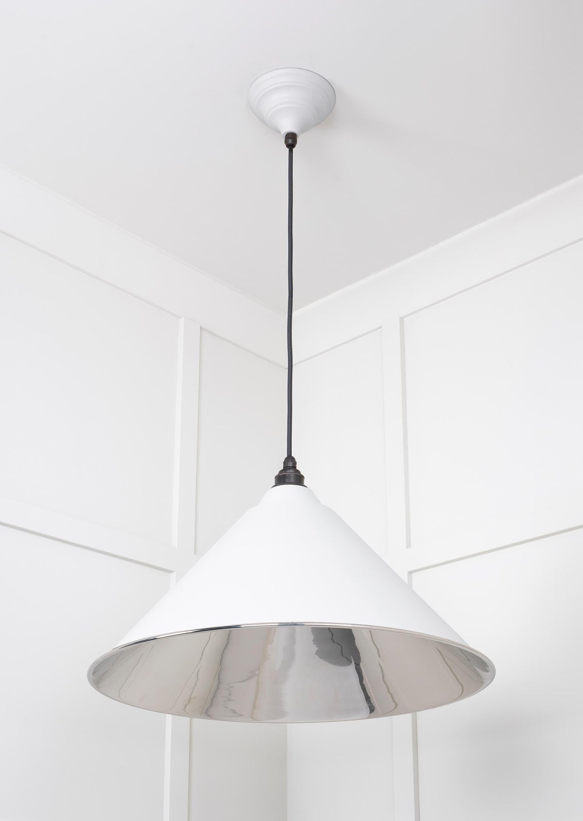 Smooth Nickel Hockley Pendant by From The Anvil