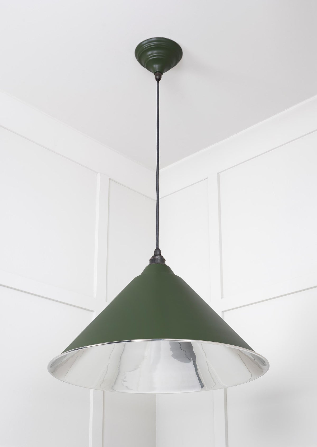 Smooth Nickel Hockley Pendant by From The Anvil