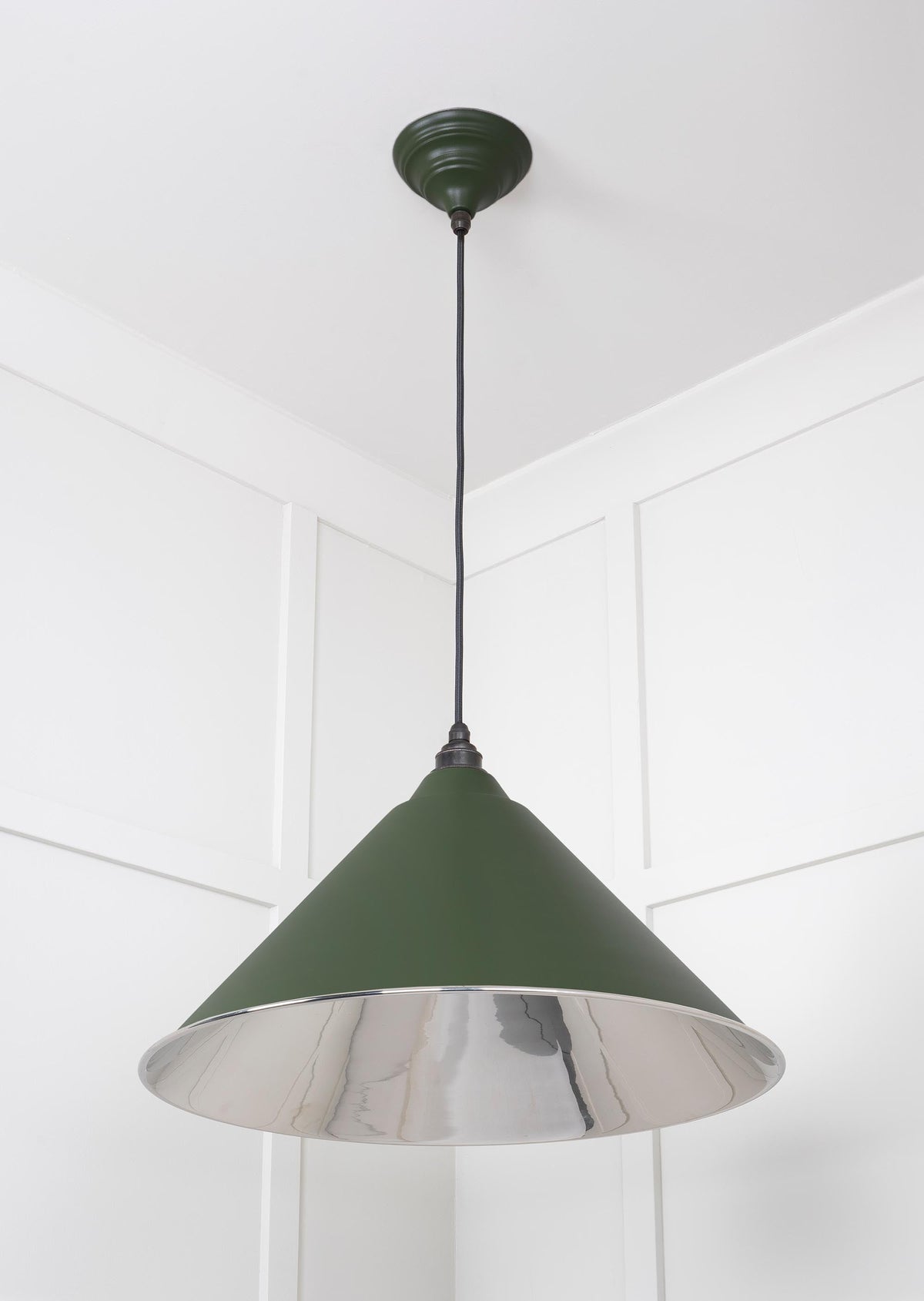 Smooth Nickel Hockley Pendant by From The Anvil