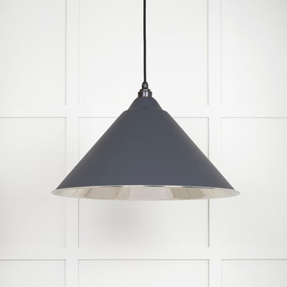 Smooth Nickel Hockley Pendant by From The Anvil