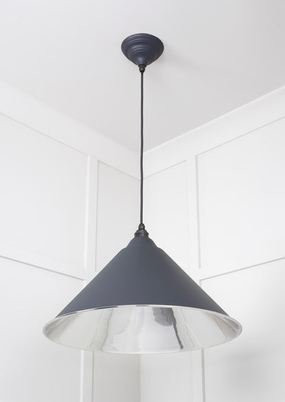Smooth Nickel Hockley Pendant by From The Anvil