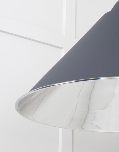 Smooth Nickel Hockley Pendant by From The Anvil