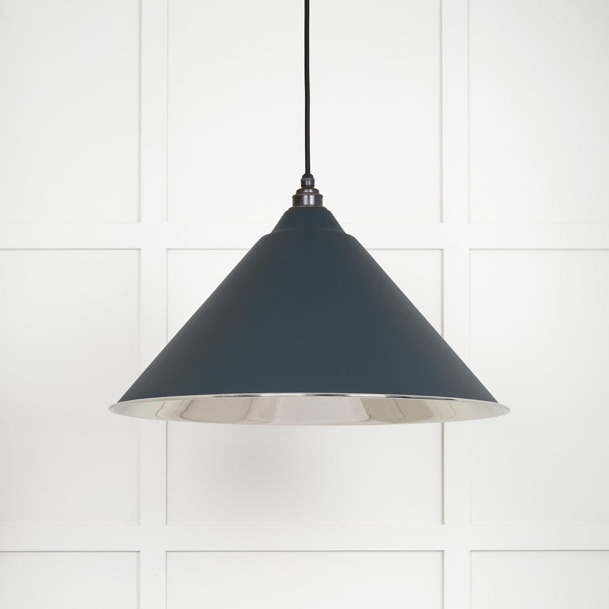 Smooth Nickel Hockley Pendant by From The Anvil