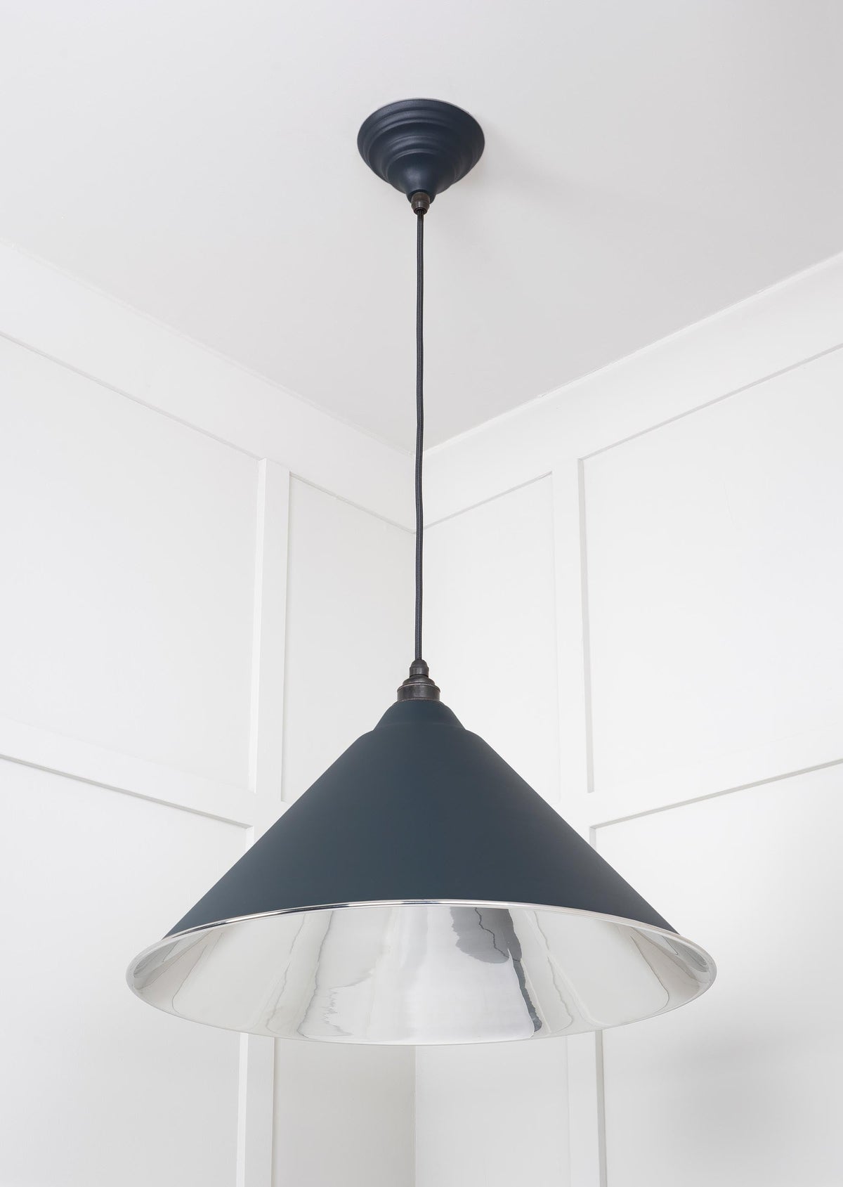 Smooth Nickel Hockley Pendant by From The Anvil