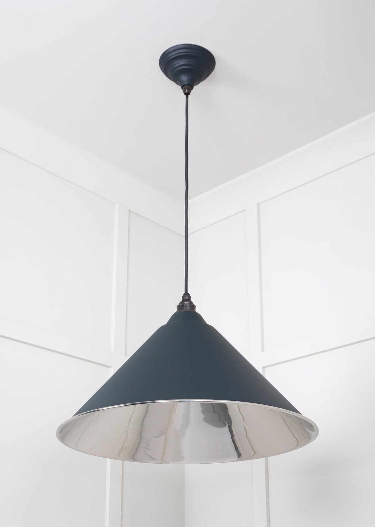 Smooth Nickel Hockley Pendant by From The Anvil