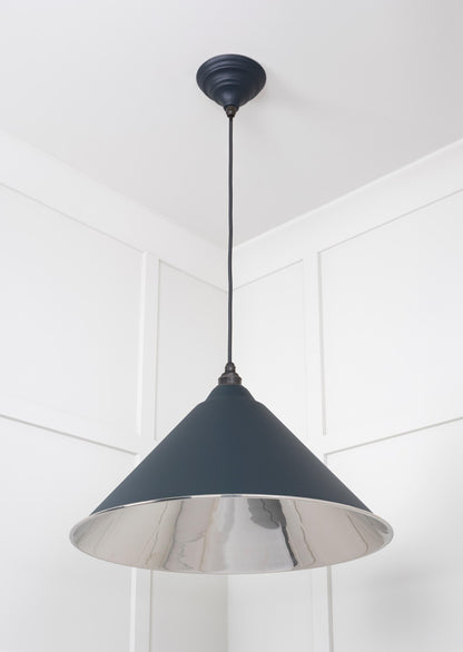 Smooth Nickel Hockley Pendant by From The Anvil