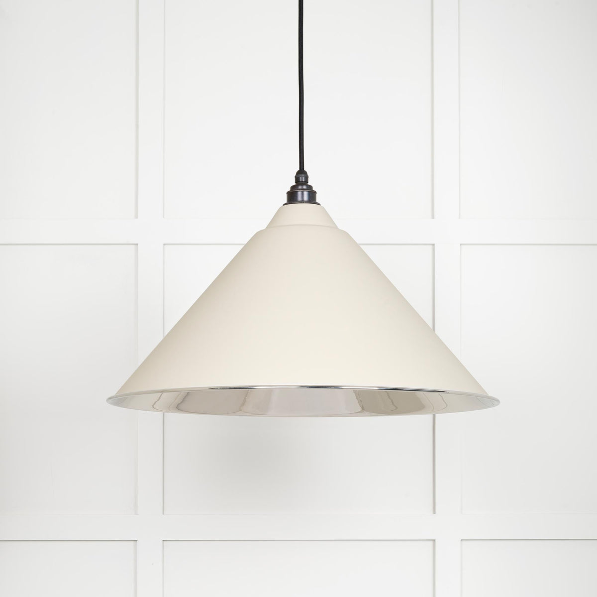 Smooth Nickel Hockley Pendant by From The Anvil