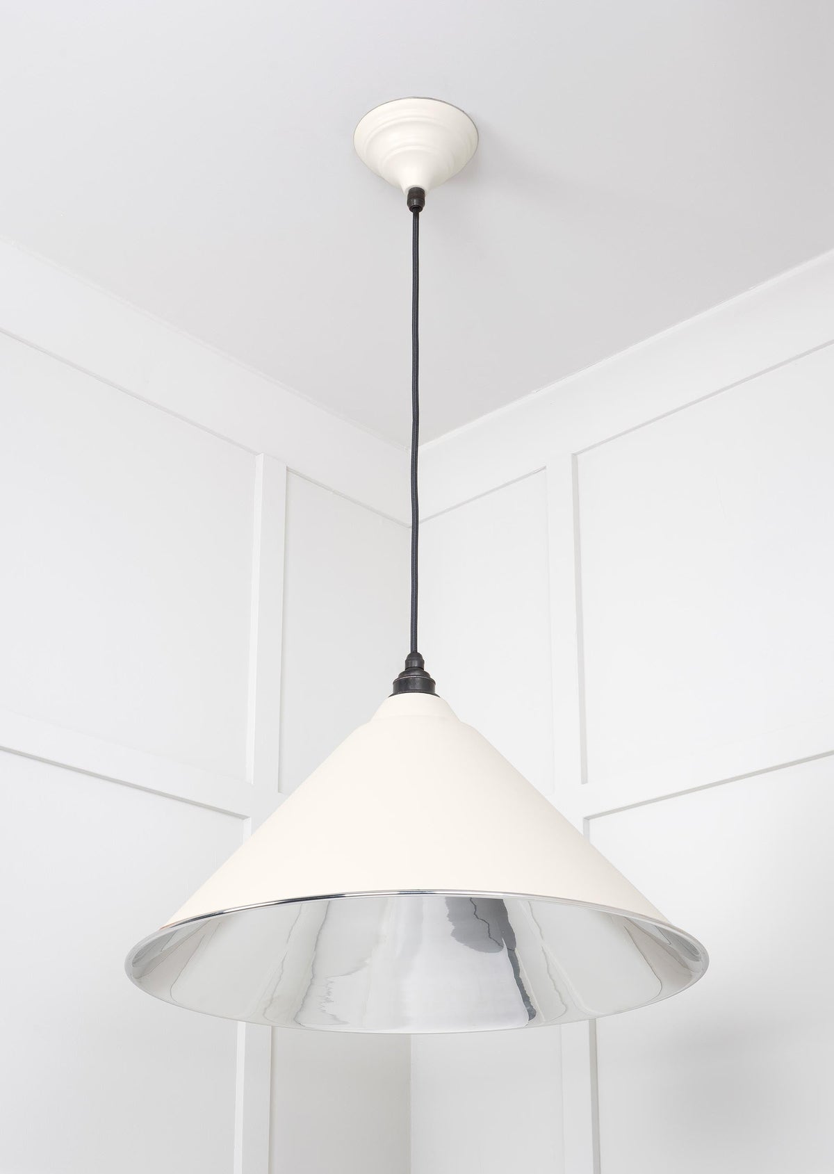 Smooth Nickel Hockley Pendant by From The Anvil