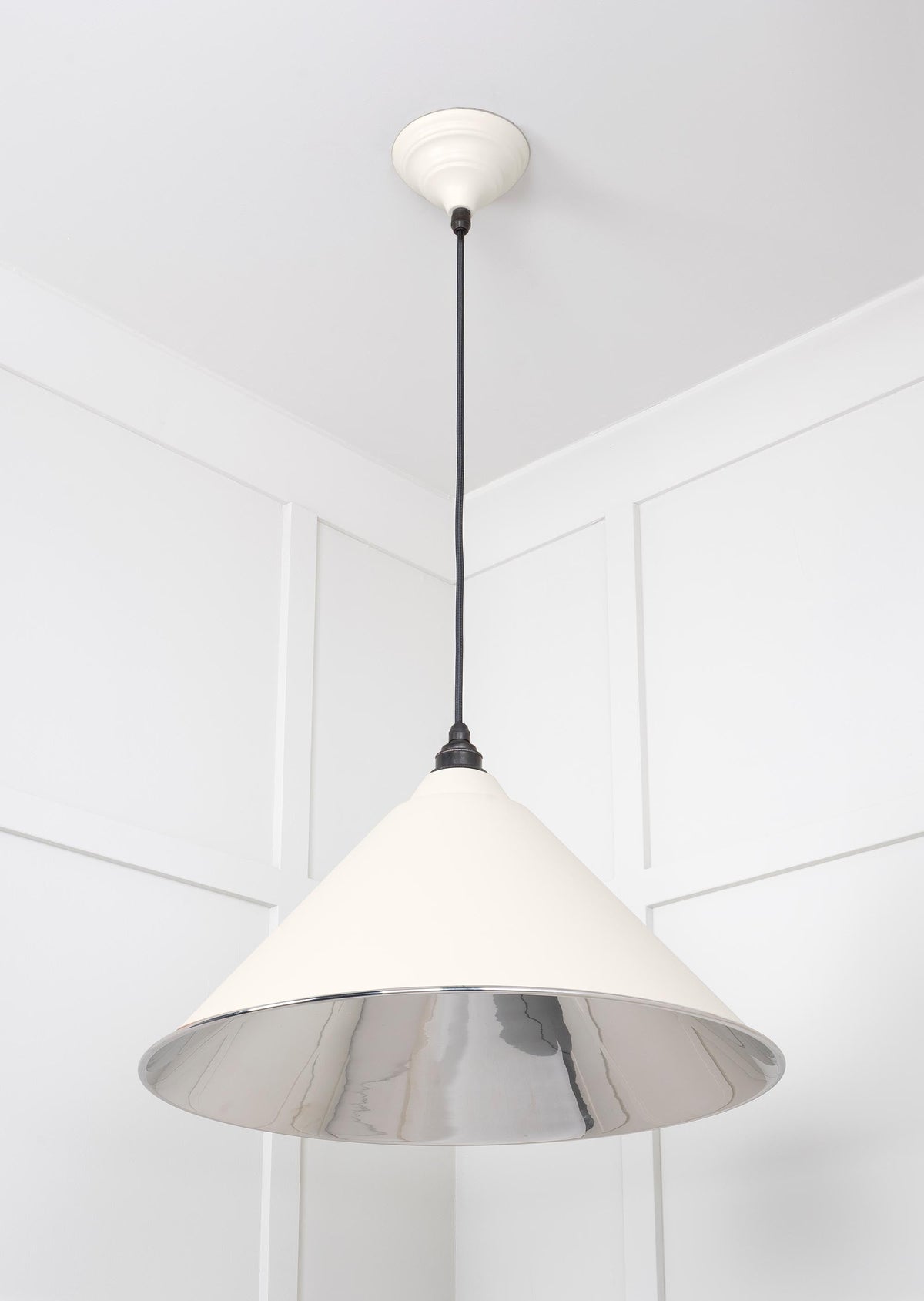 Smooth Nickel Hockley Pendant by From The Anvil