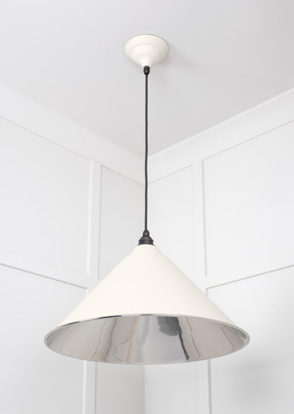 Smooth Nickel Hockley Pendant by From The Anvil