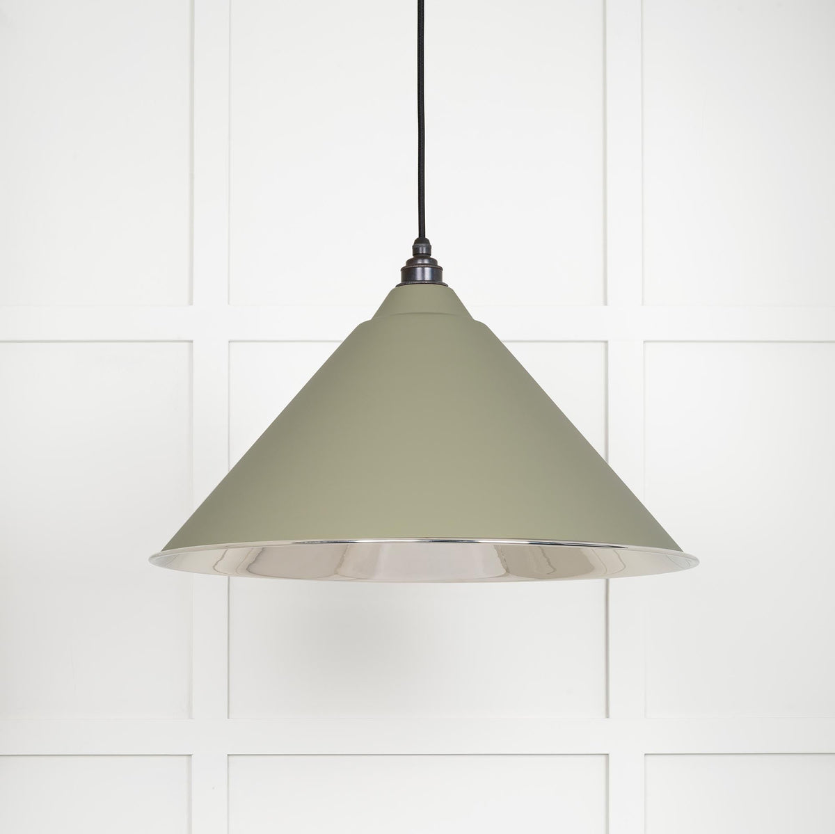 Smooth Nickel Hockley Pendant by From The Anvil