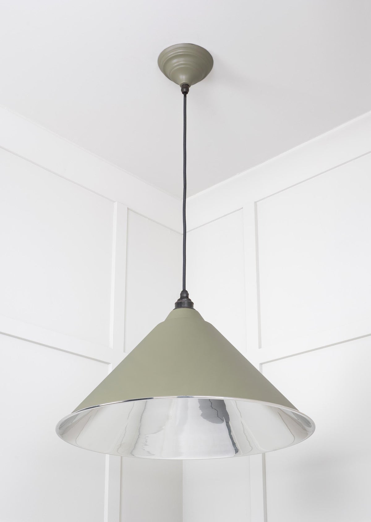 Smooth Nickel Hockley Pendant by From The Anvil