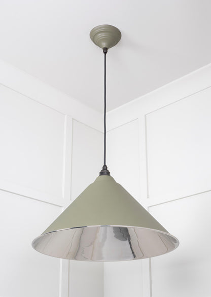Smooth Nickel Hockley Pendant by From The Anvil