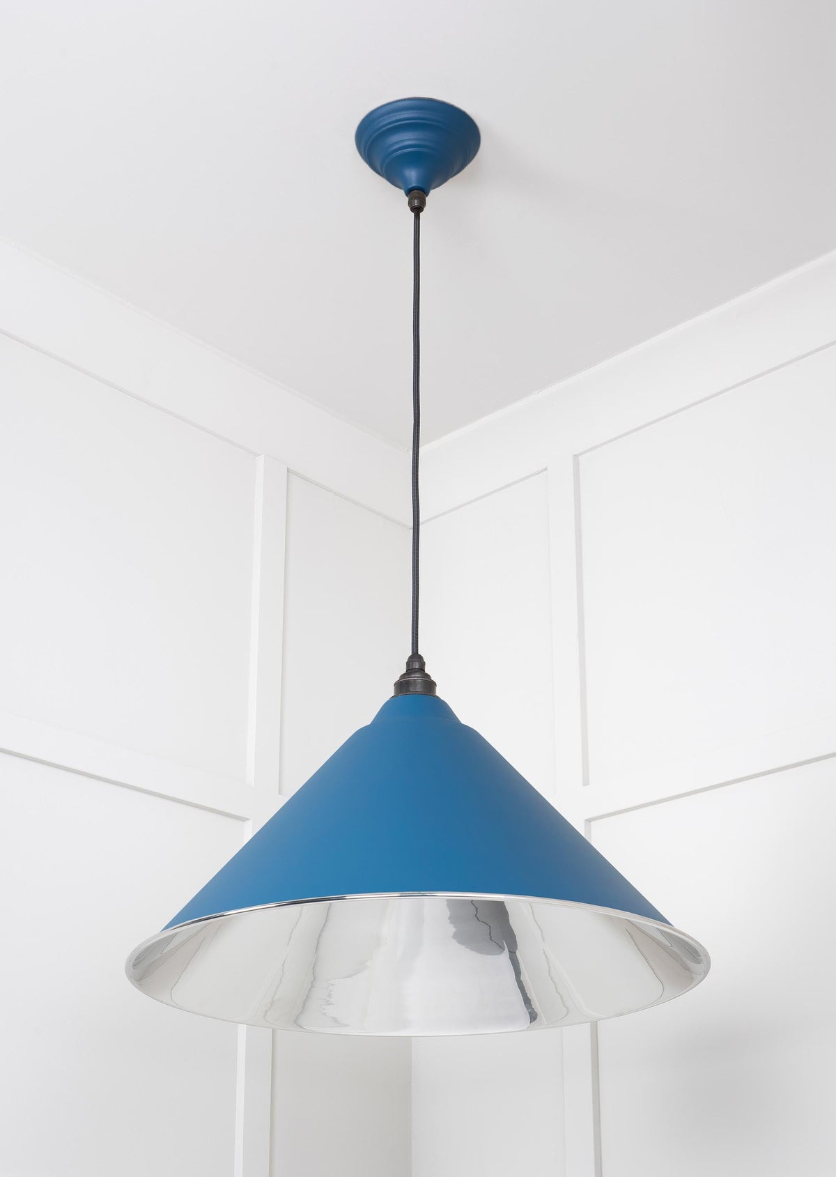 Smooth Nickel Hockley Pendant by From The Anvil