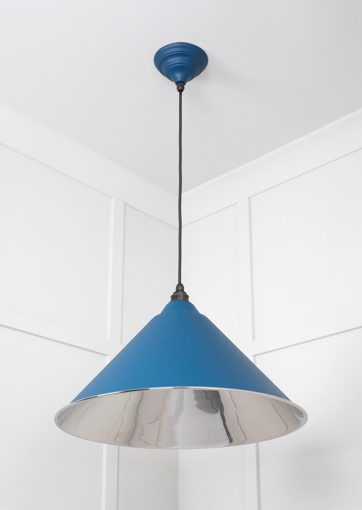 Smooth Nickel Hockley Pendant by From The Anvil
